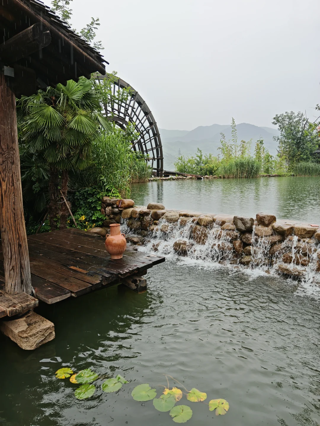 雨天逛窑湖小镇