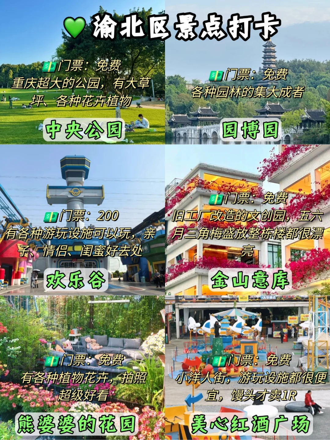 超全㊙重庆九大区旅游景点大合集‼🎉