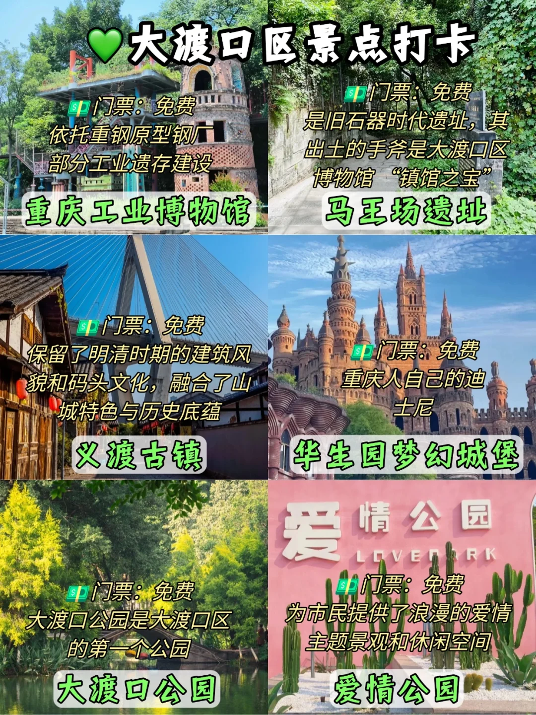 超全㊙重庆九大区旅游景点大合集‼🎉