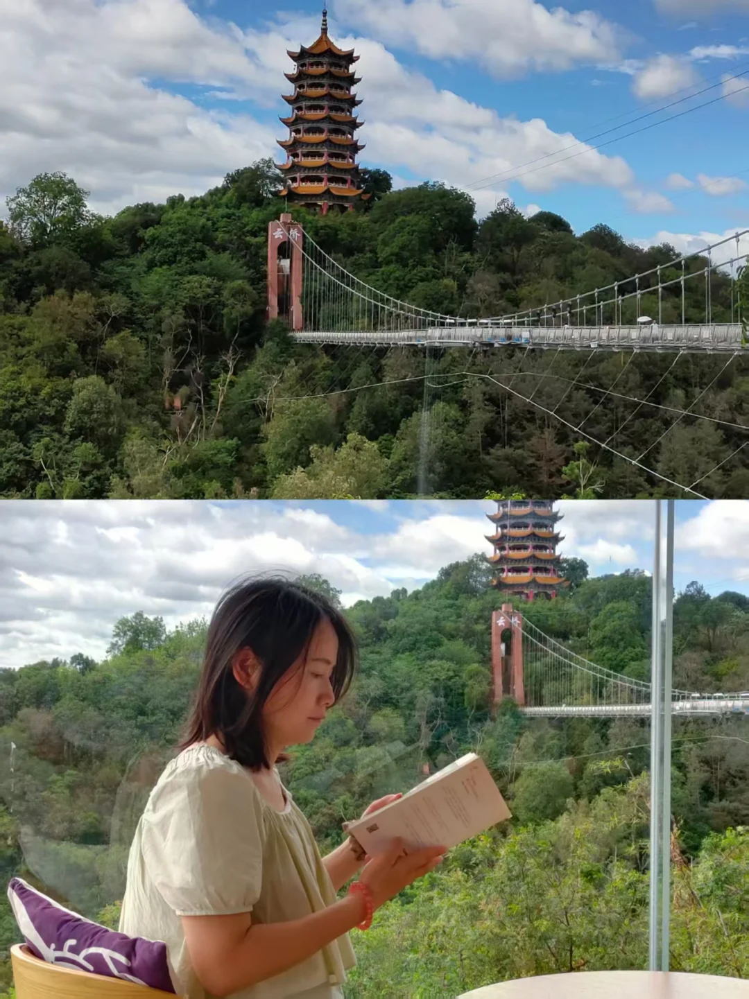 弥勒~不想去网红景点，就来这山顶森林书吧