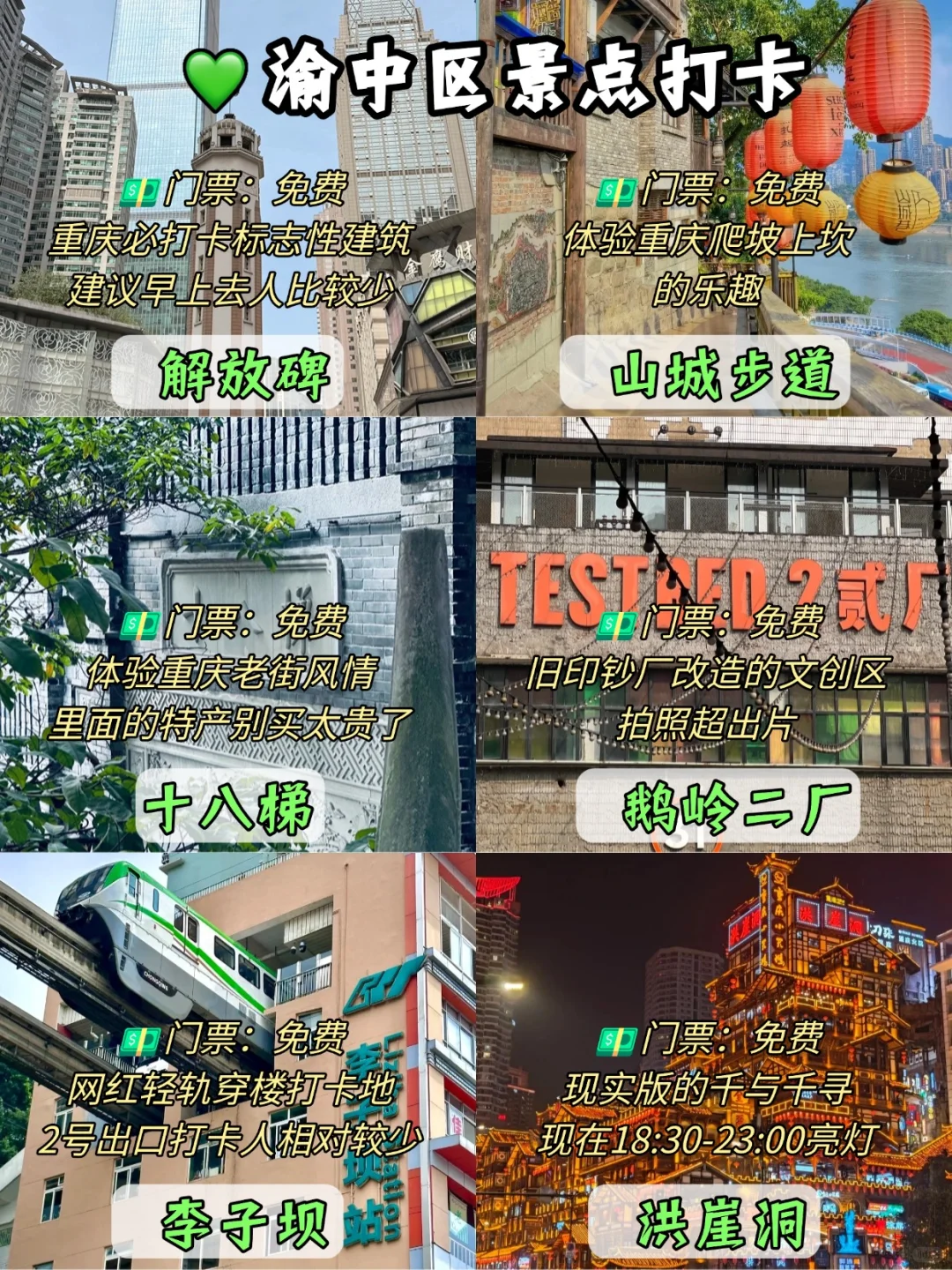 超全㊙重庆九大区旅游景点大合集‼🎉