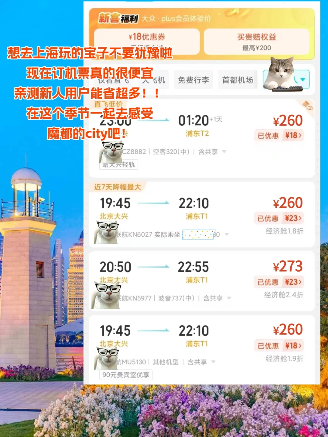 上海打卡景点推荐看这篇‼️附低价机票✈️