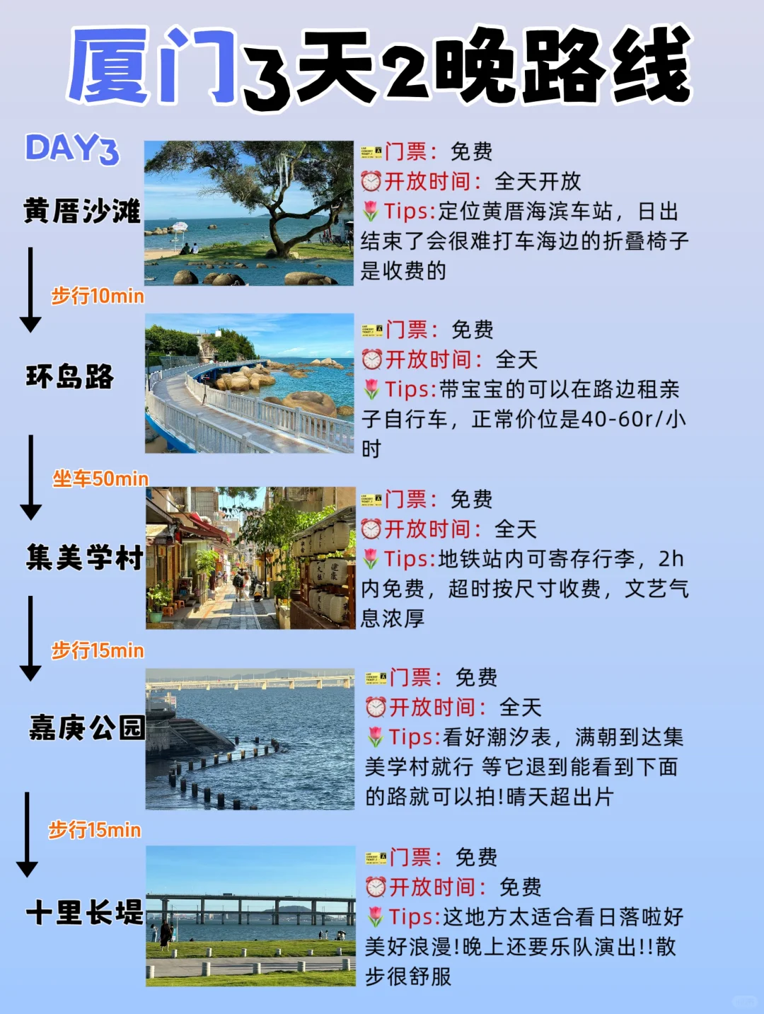 我的天🤦终于有人把厦门景点说清楚了……