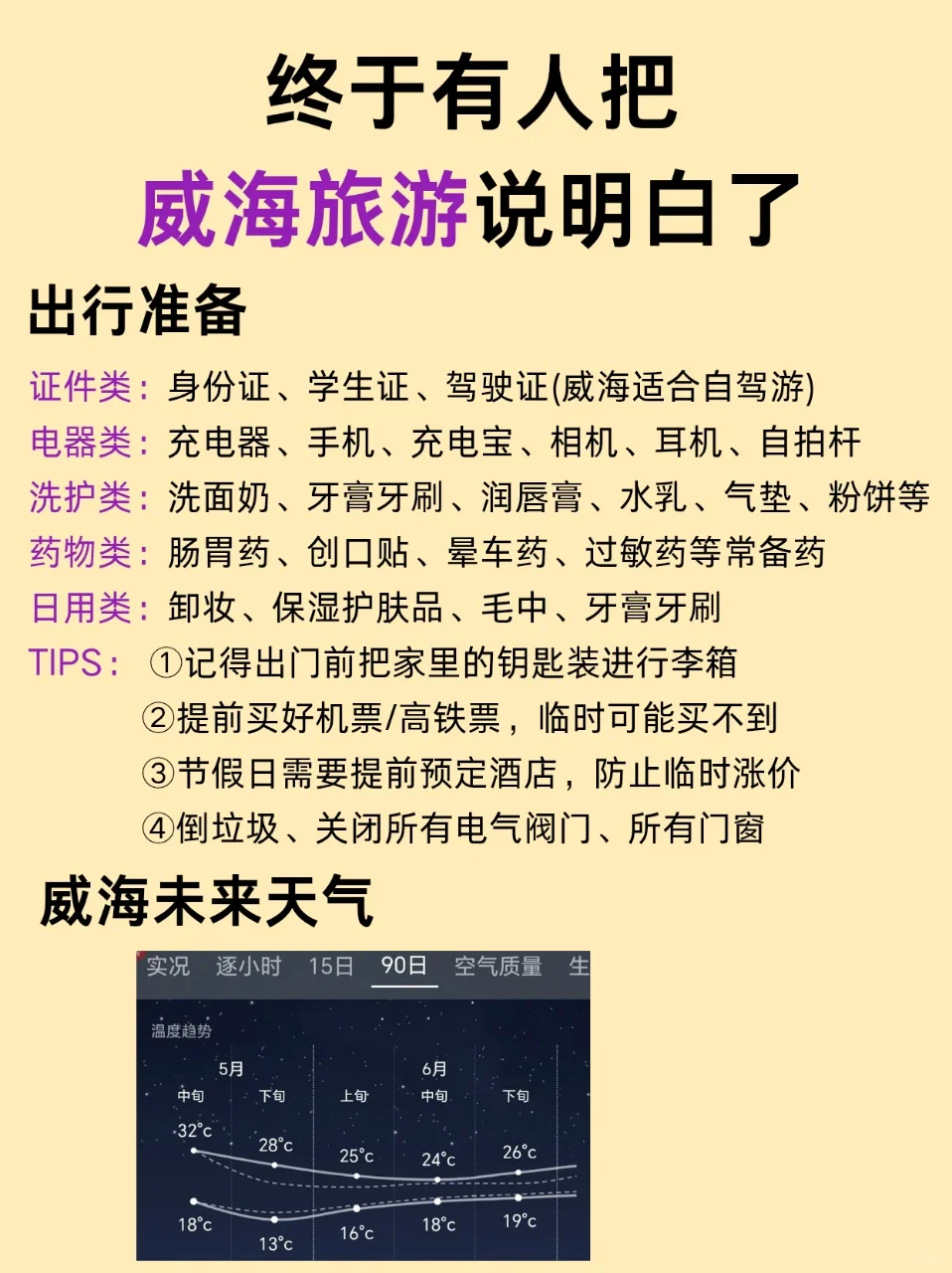 6-7月来威海的姐妹码住‼️超全旅游攻略