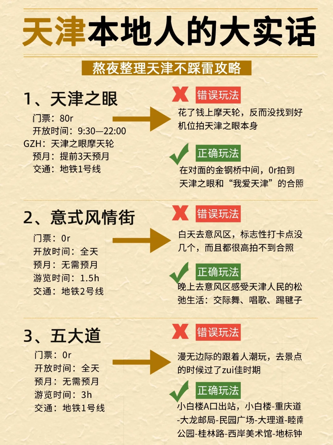 端午要来天津的宝子们注意啦❗️来天津必看❗️