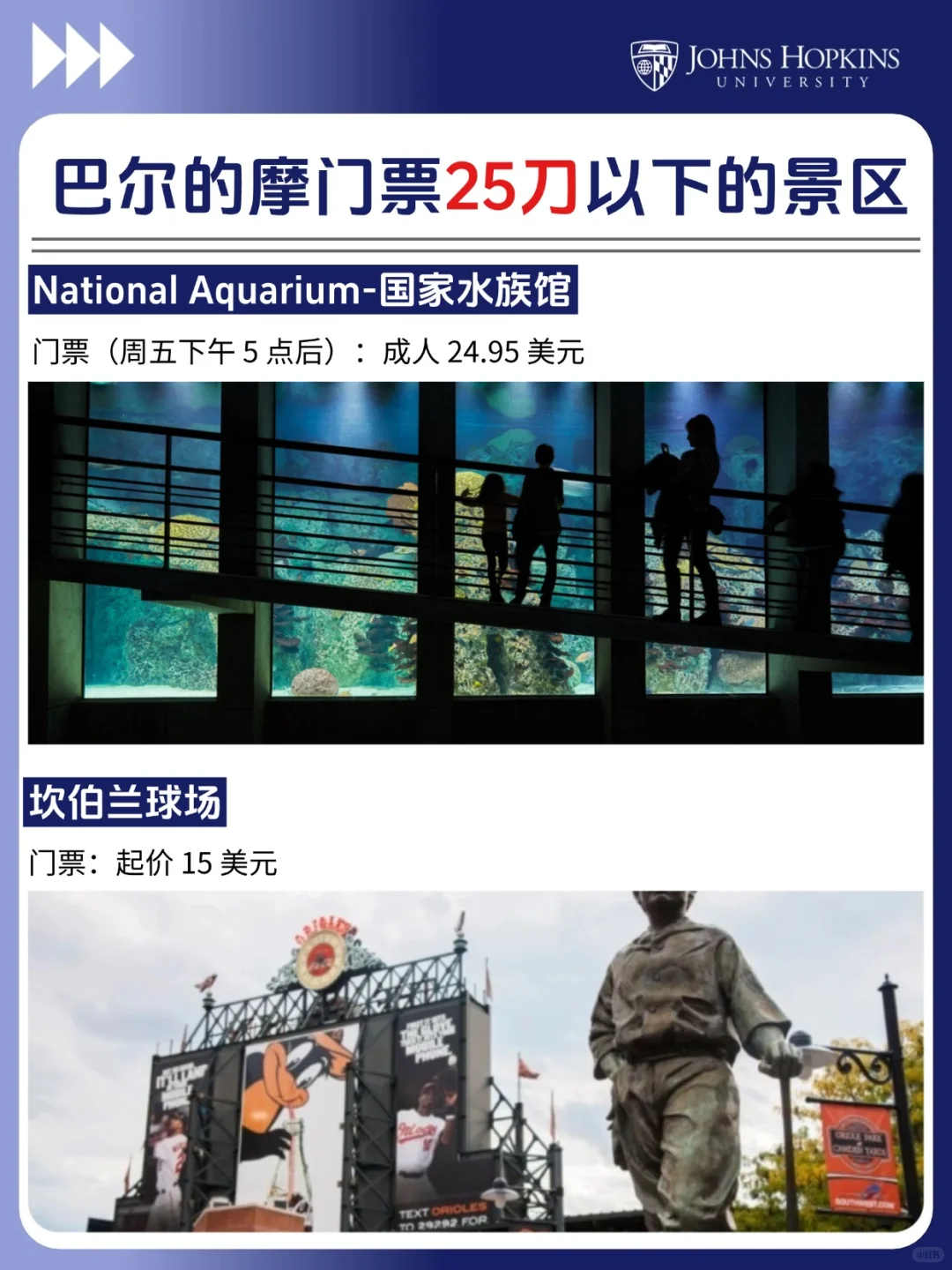 盘点巴尔的摩25刀以下的景区