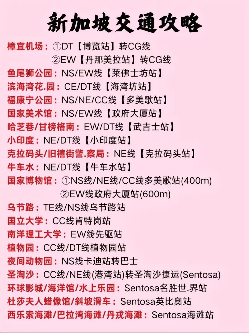 第一次去新加坡不踩雷必看攻略❗❗❗