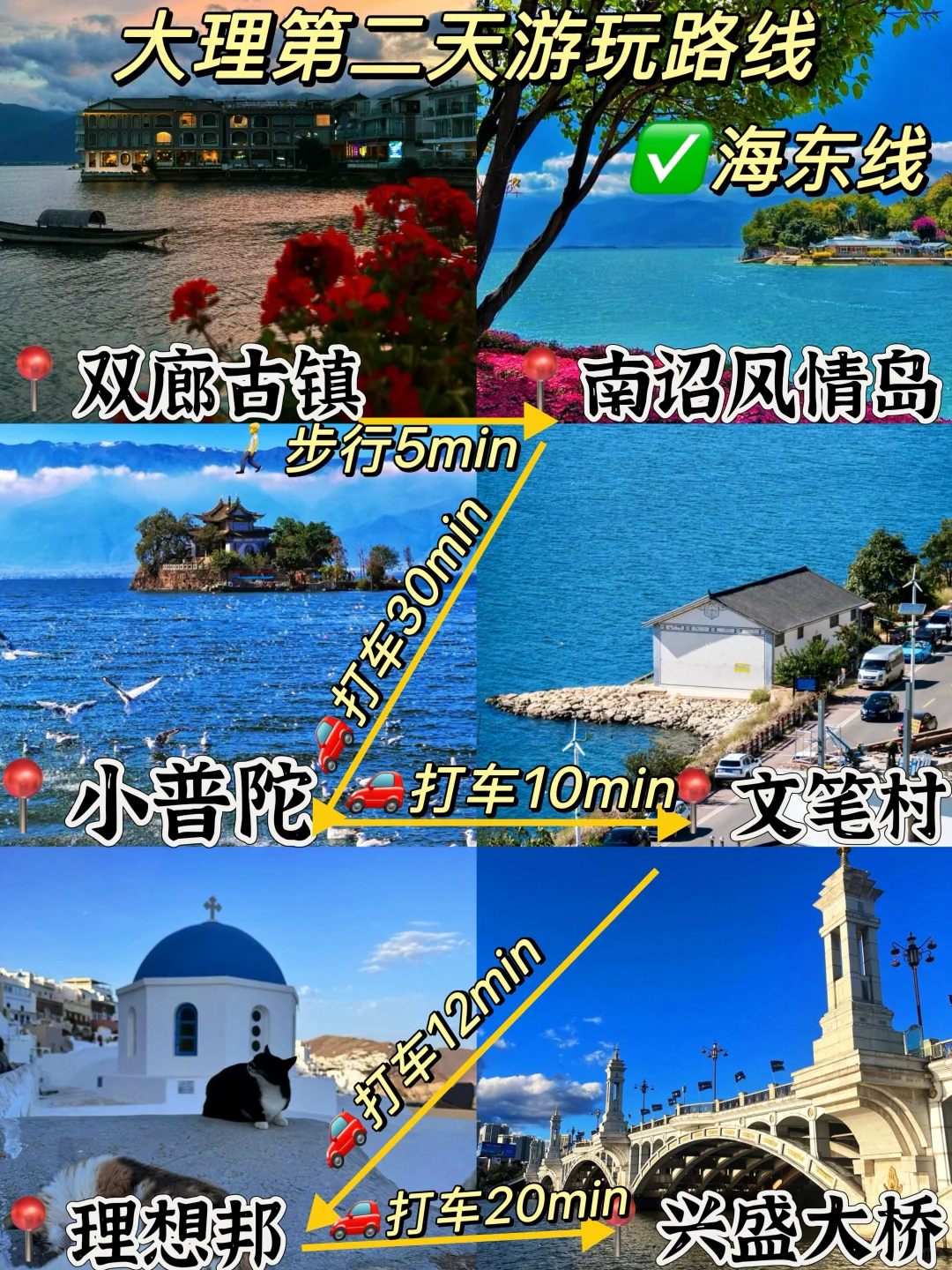 03女大📍大理/两日游不走回头路线攻略‼️