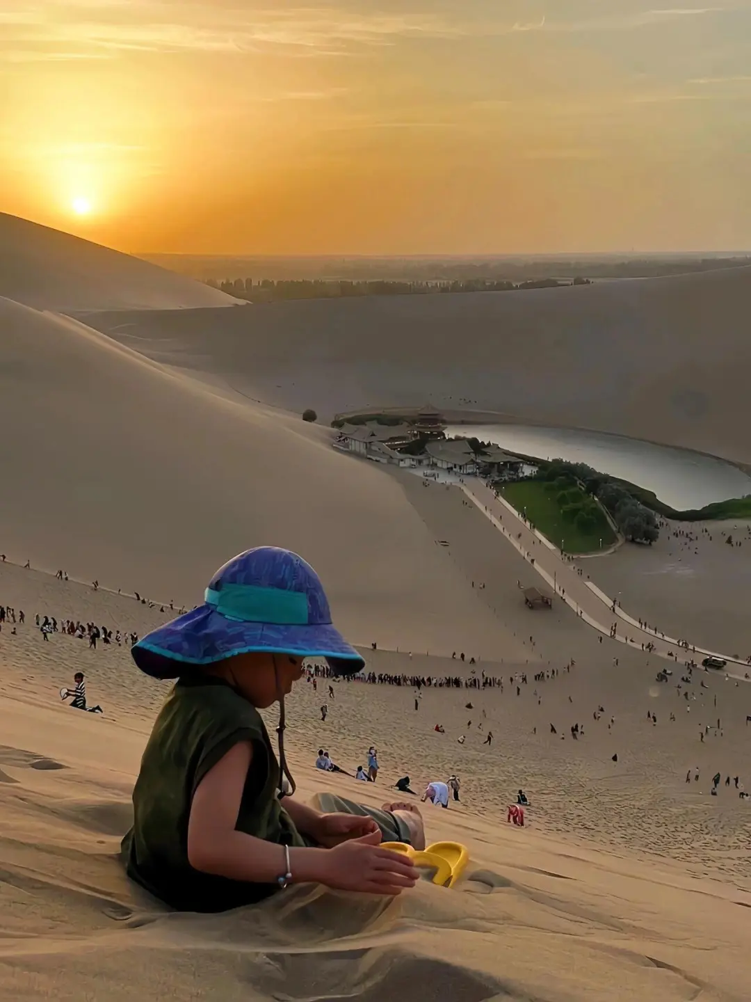 人生建议：带娃去敦煌，一定要6-8月去❗️