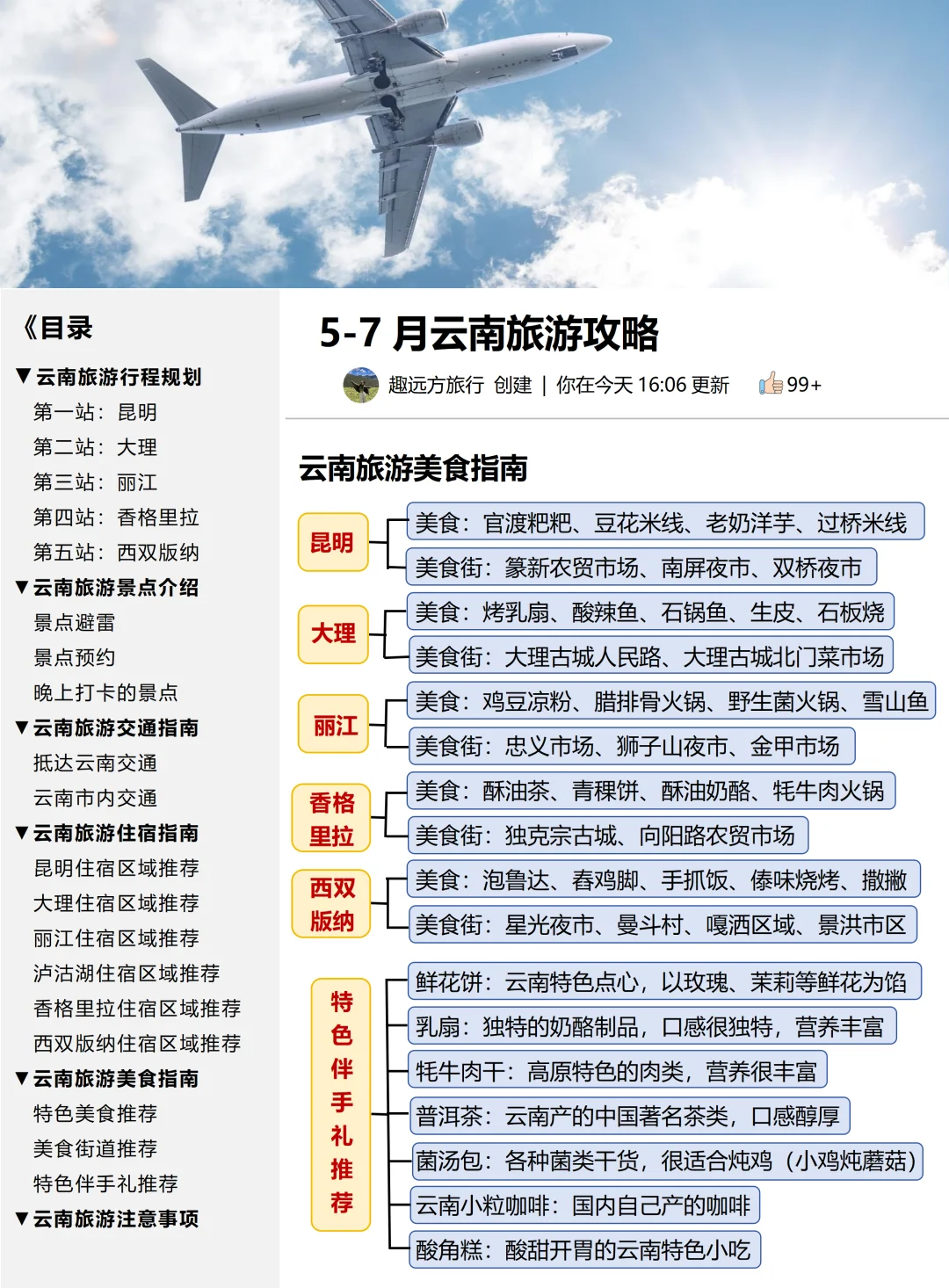 J人好恐怖啊…做的云南旅游攻略震撼到我了