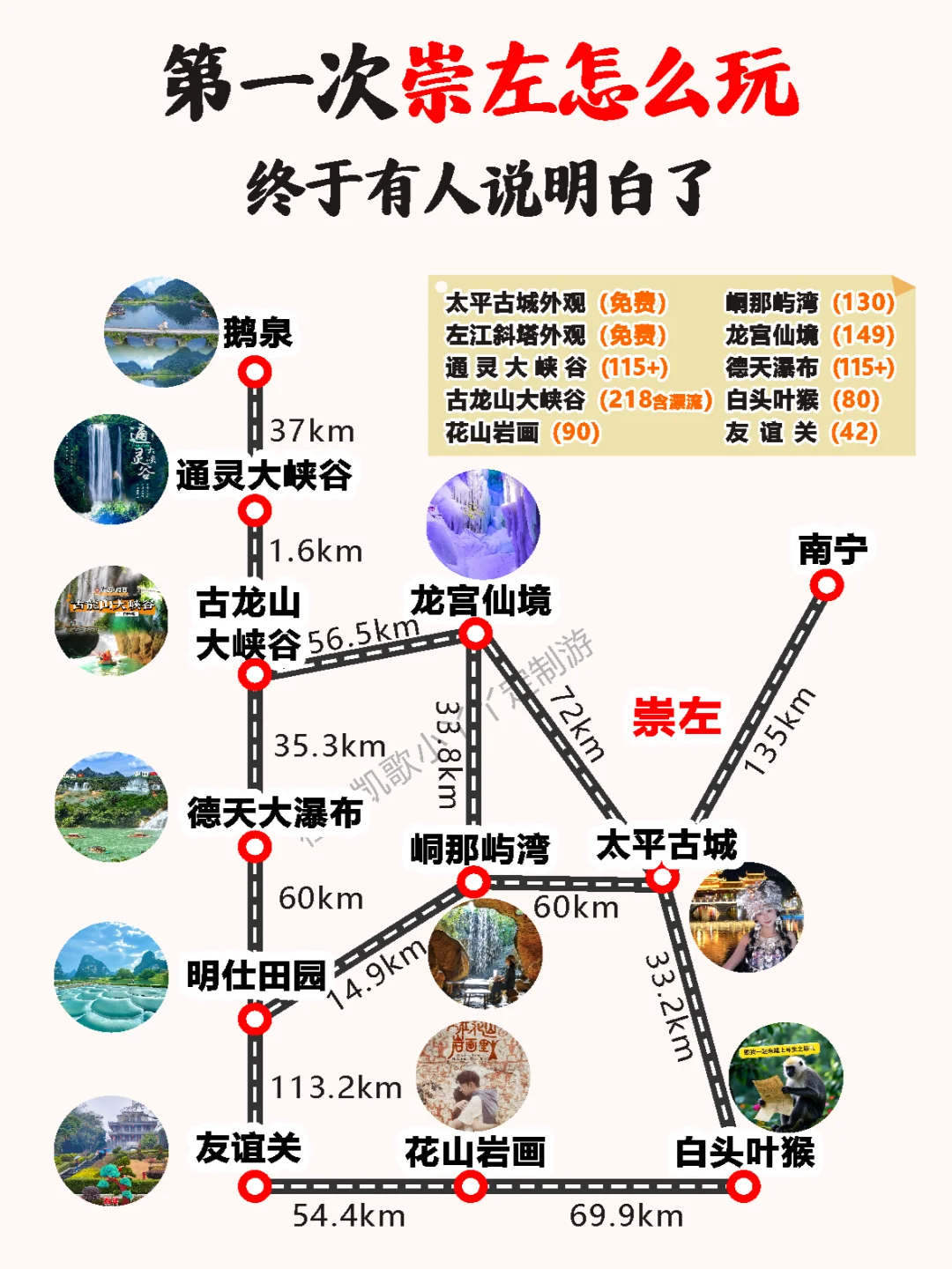 崇左旅游攻略&景点住宿交通攻略