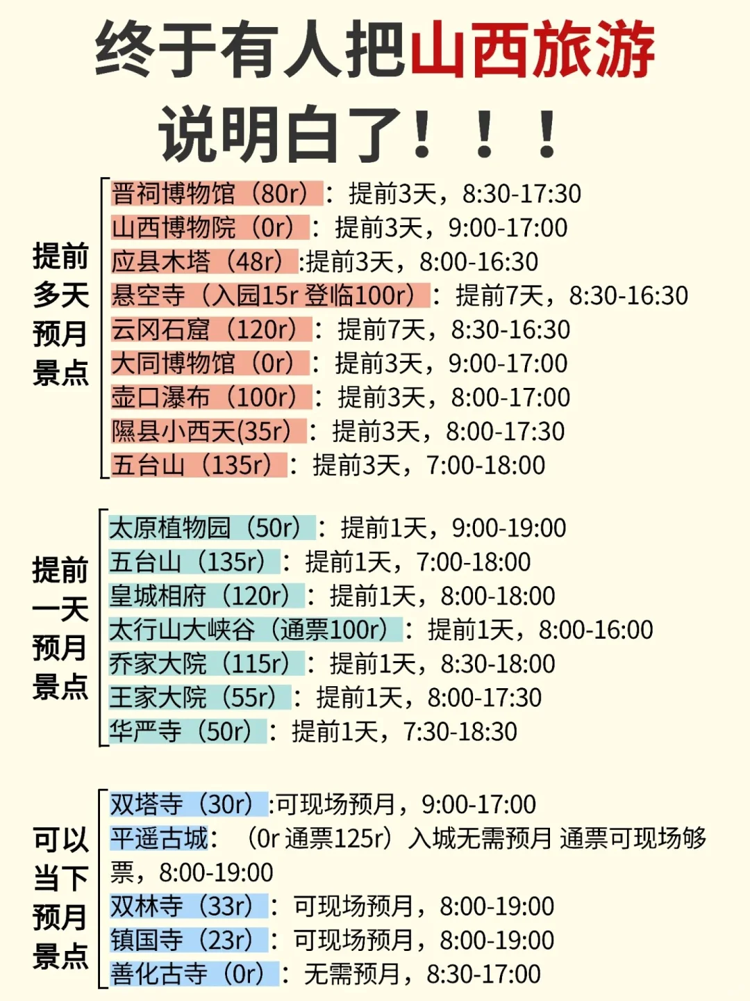 毕业旅行👉山西篇|不预约真的会亏哭‼️