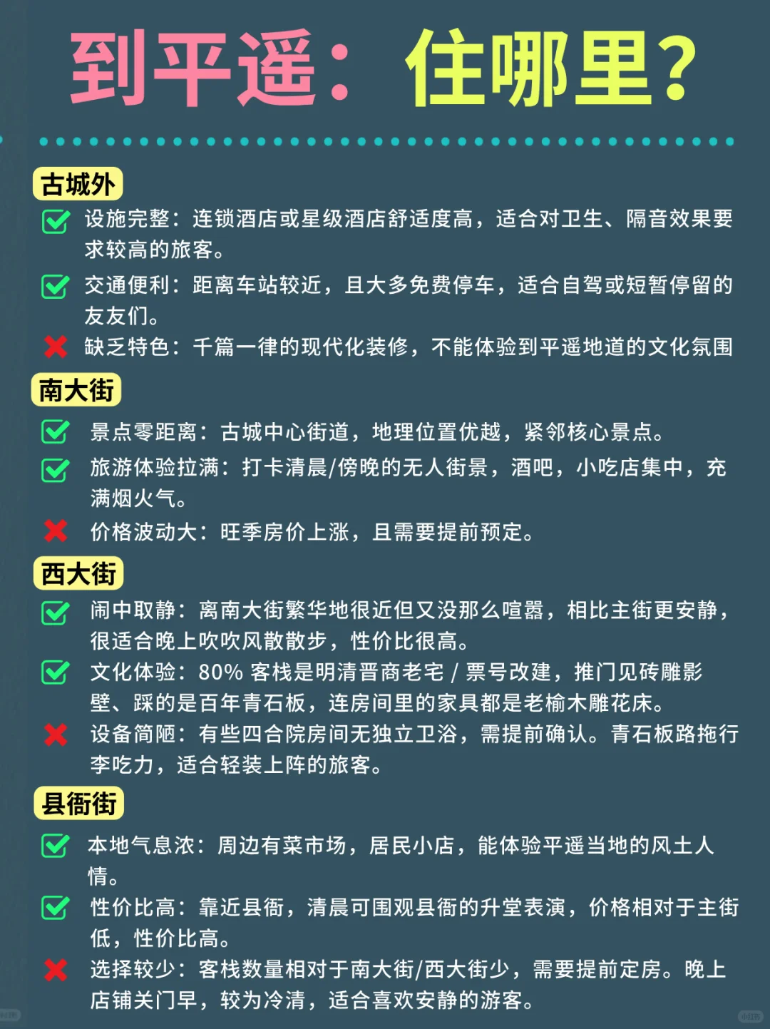 平遥古城6-8月旅游攻略❗️超详细版