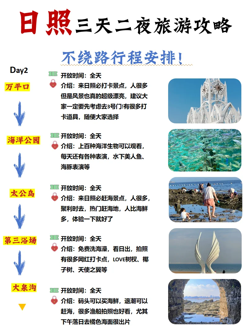 终于有人把日照旅游景点说清楚了😭