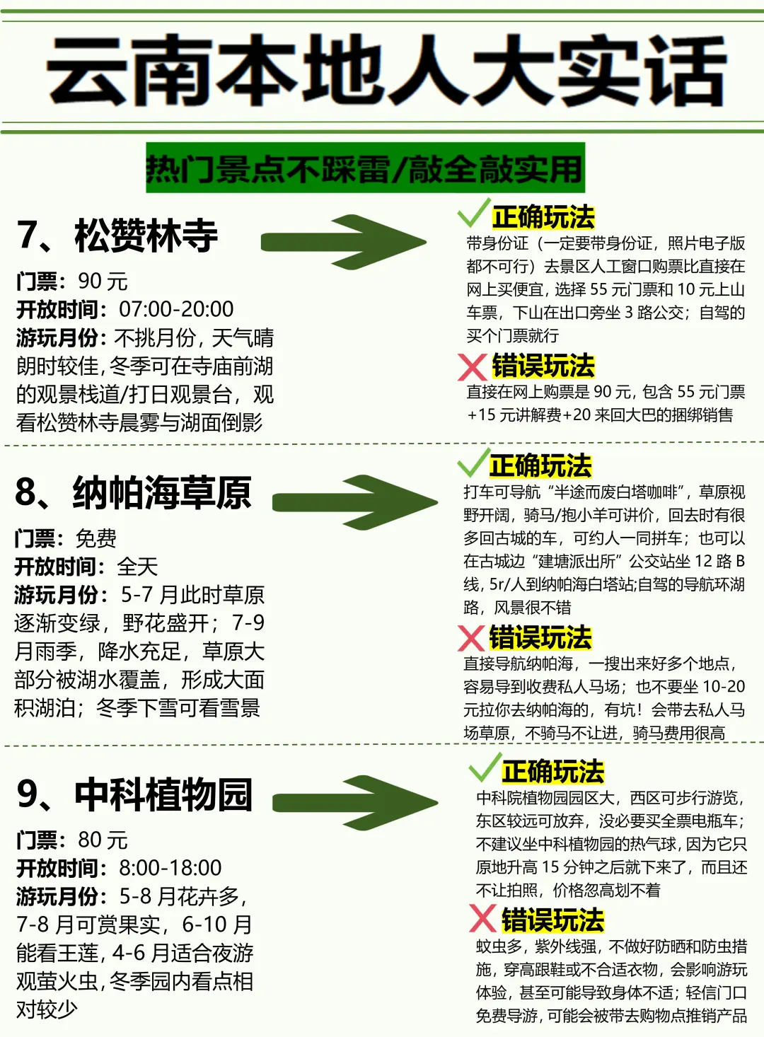 云南会奖励每一个提前做攻略的人！！