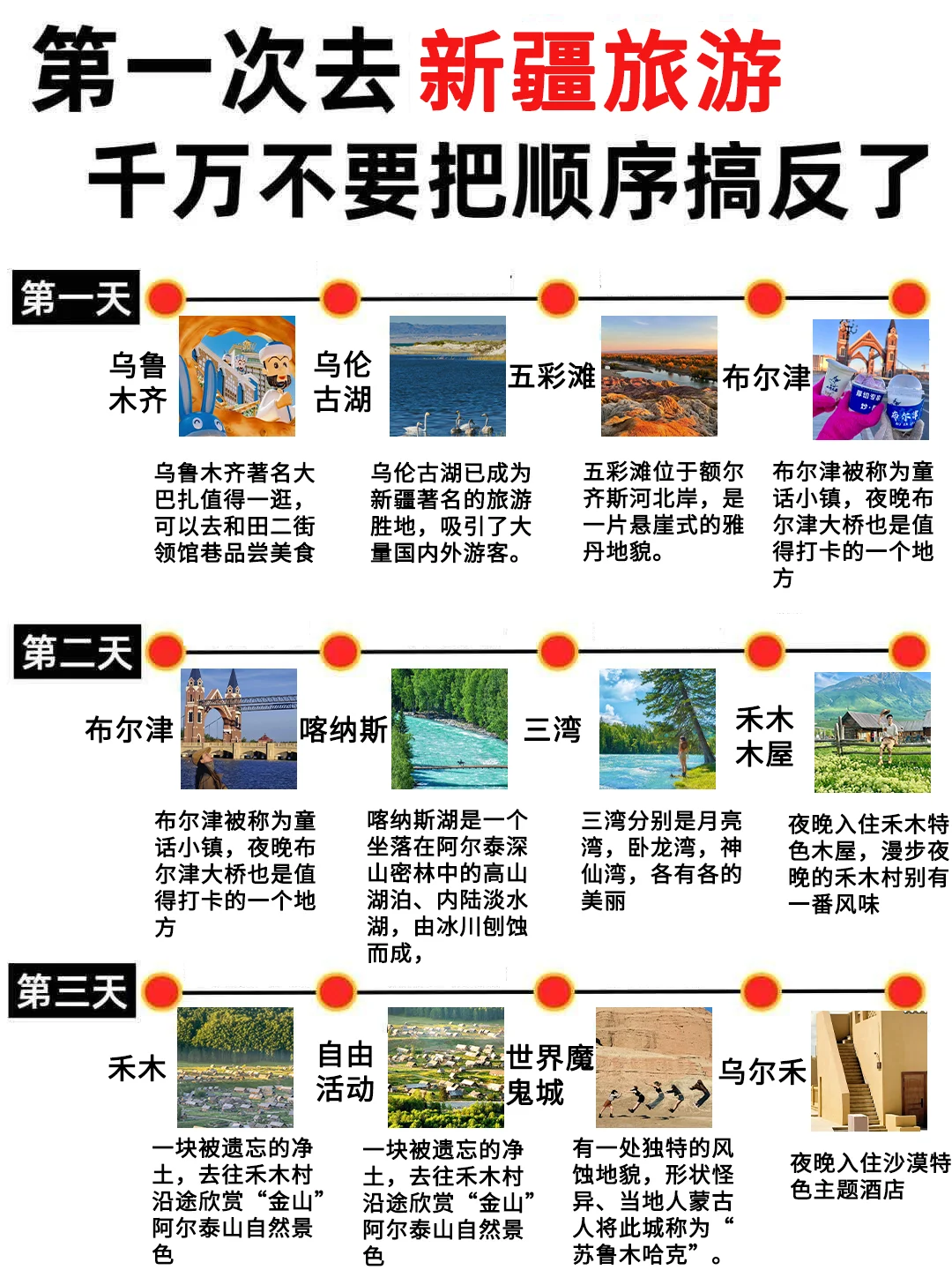 一生必去一次的新疆北疆攻略！