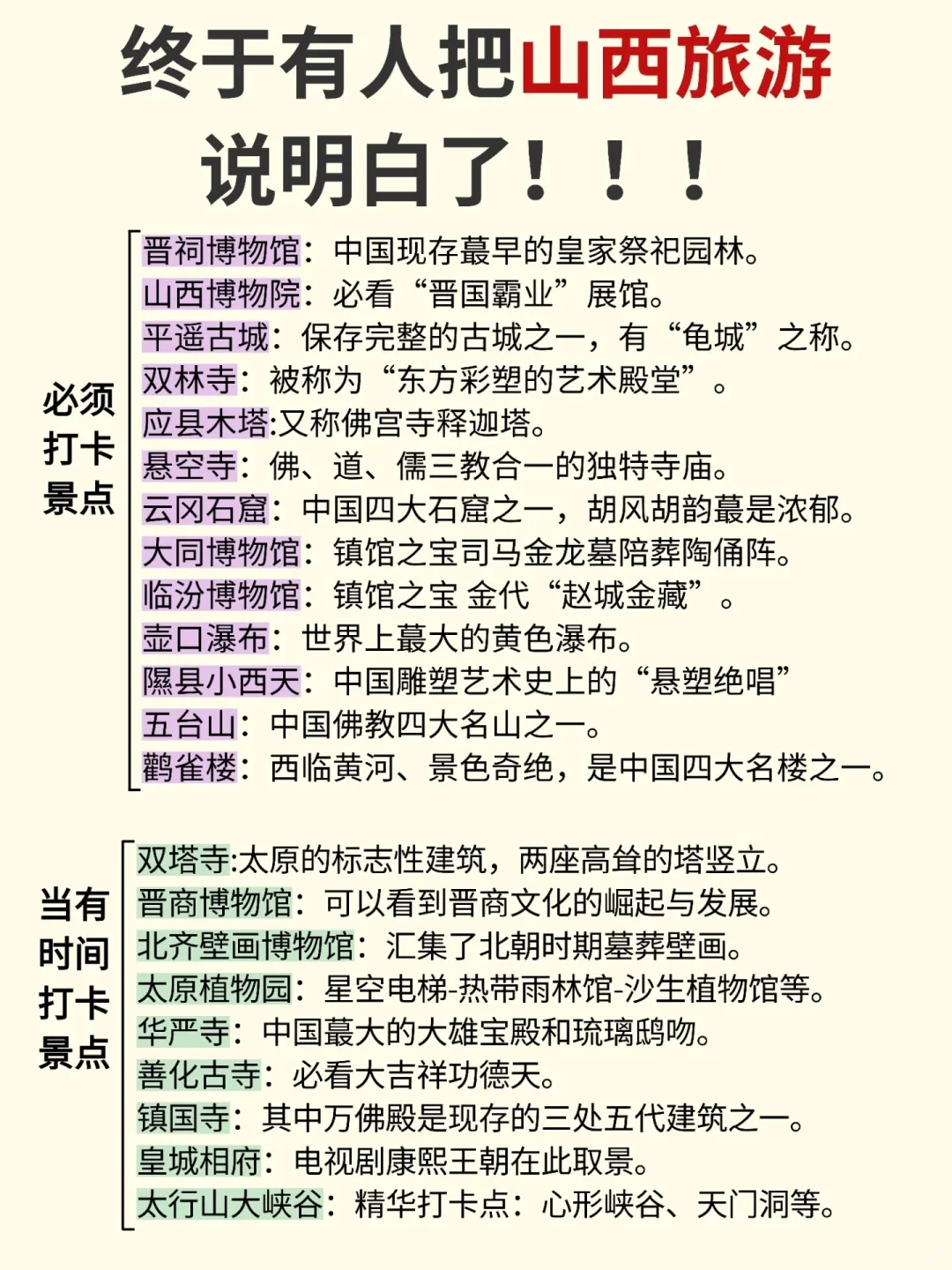 毕业旅行👉山西篇|不预约真的会亏哭‼️