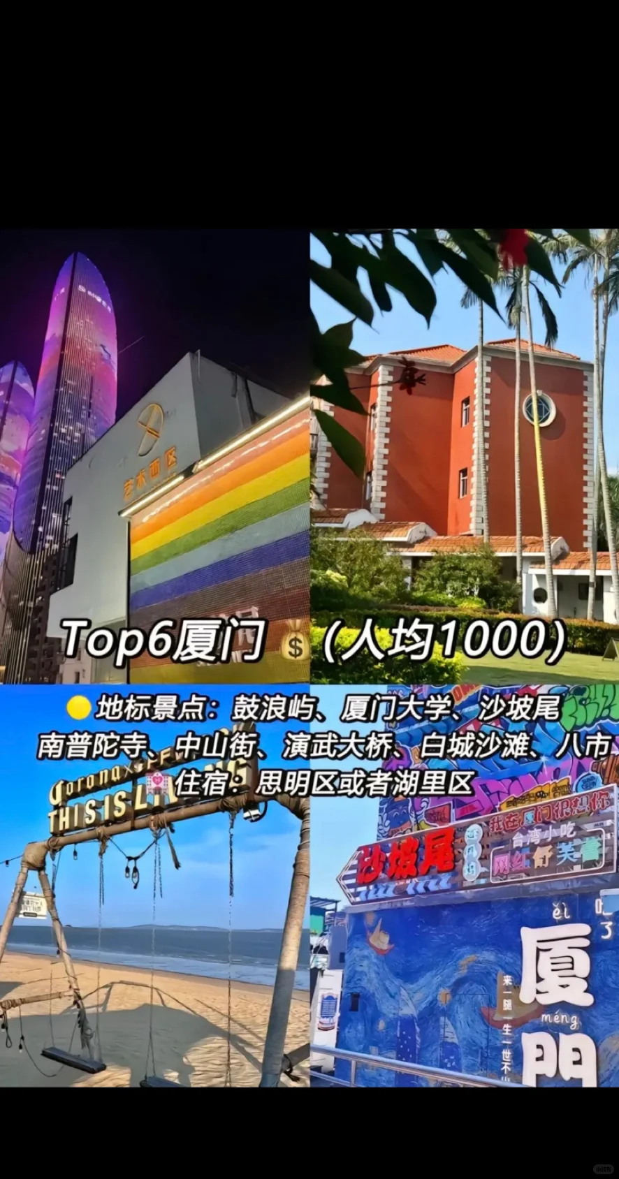 国内适合大学生穷游的城市🌆