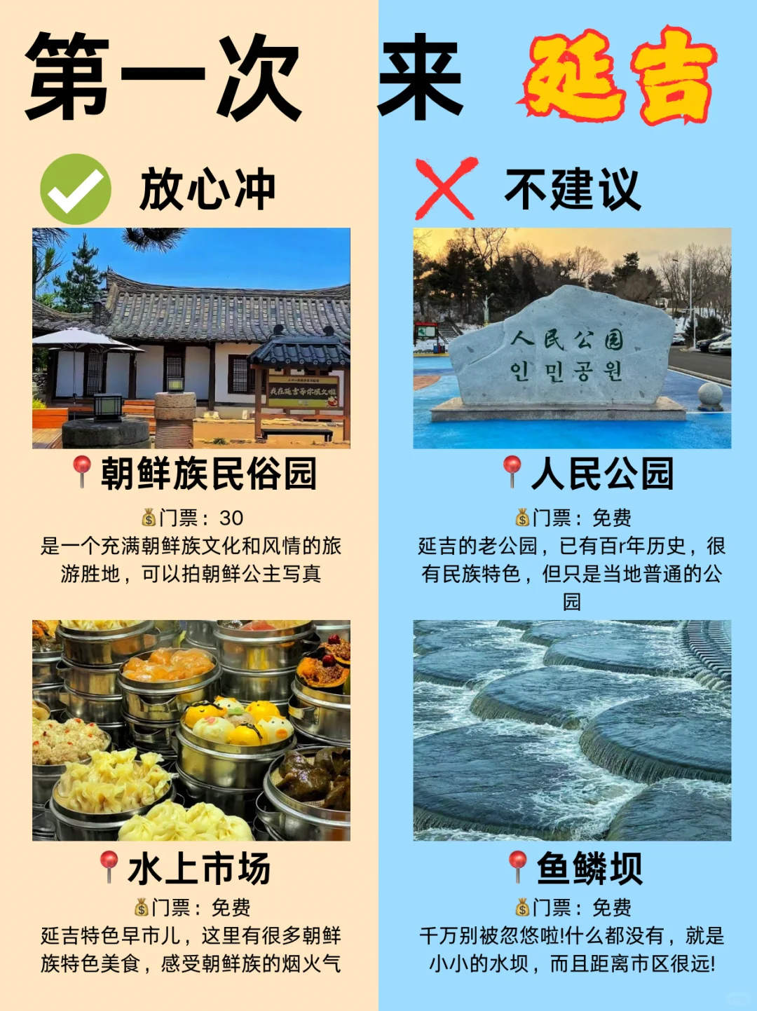 第一次去延吉旅游攻略来了