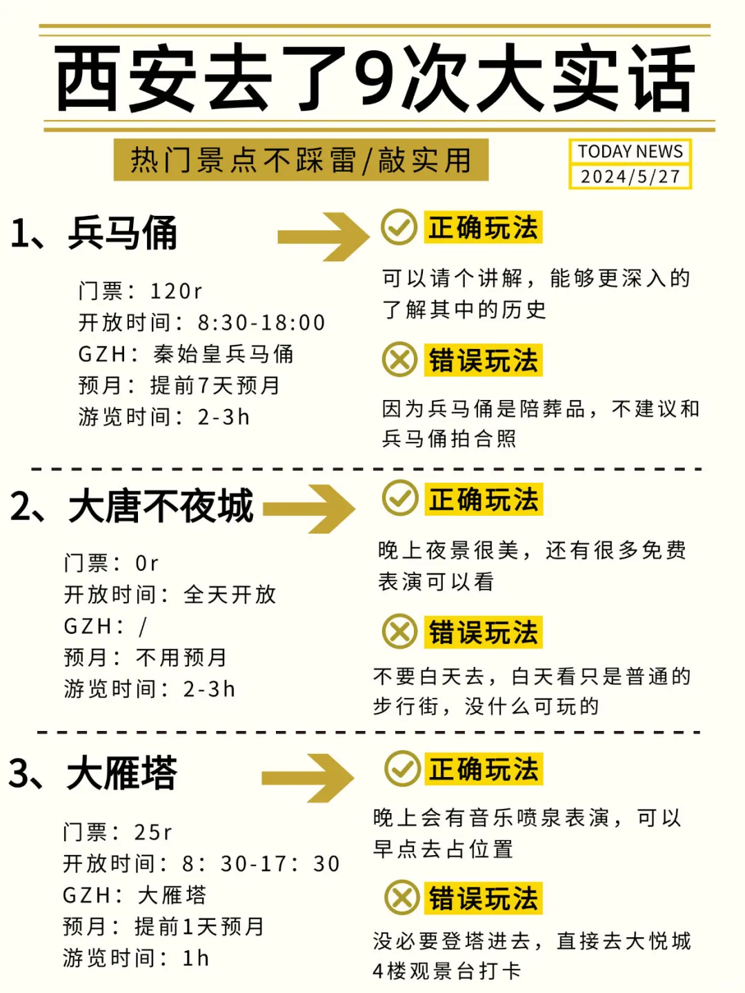 西安会奖励每一个提前做好攻略的人！