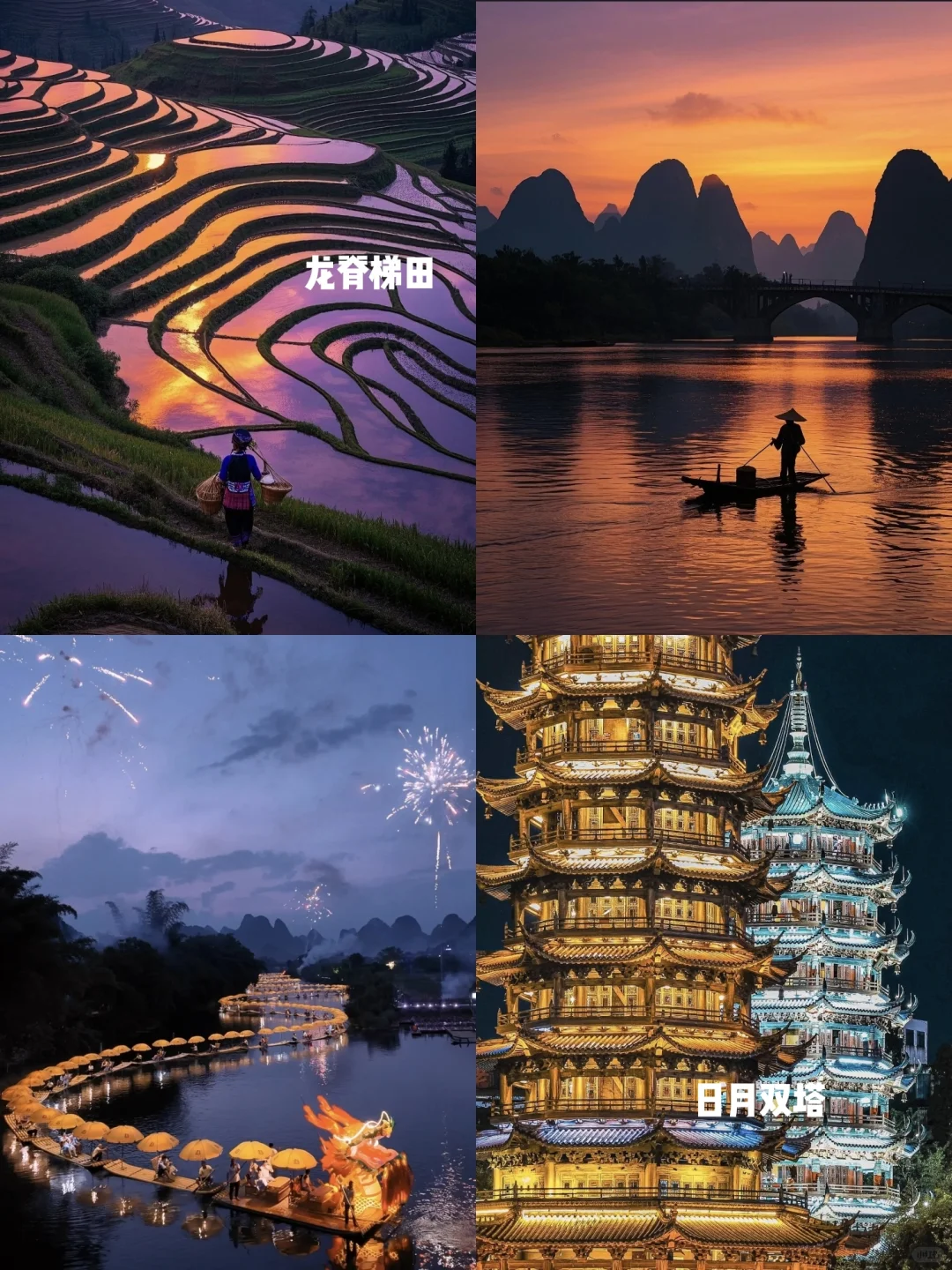 J人男友做的桂林旅游攻略已经next level了