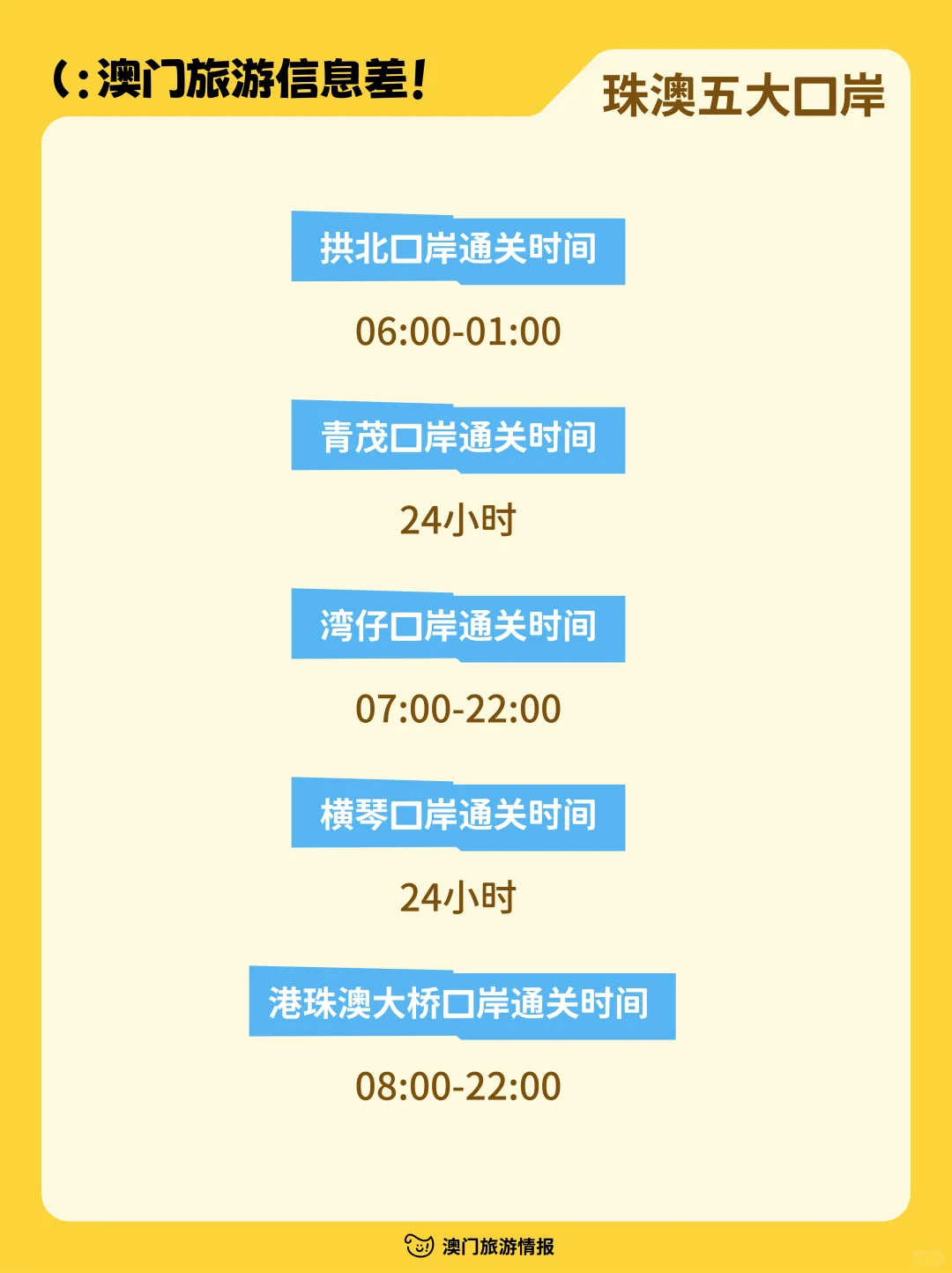 每周速递🔥一篇说明白澳门旅游信息差！