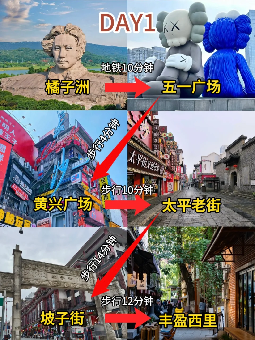 来长沙旅游 千万不要把顺序搞反了 不然……