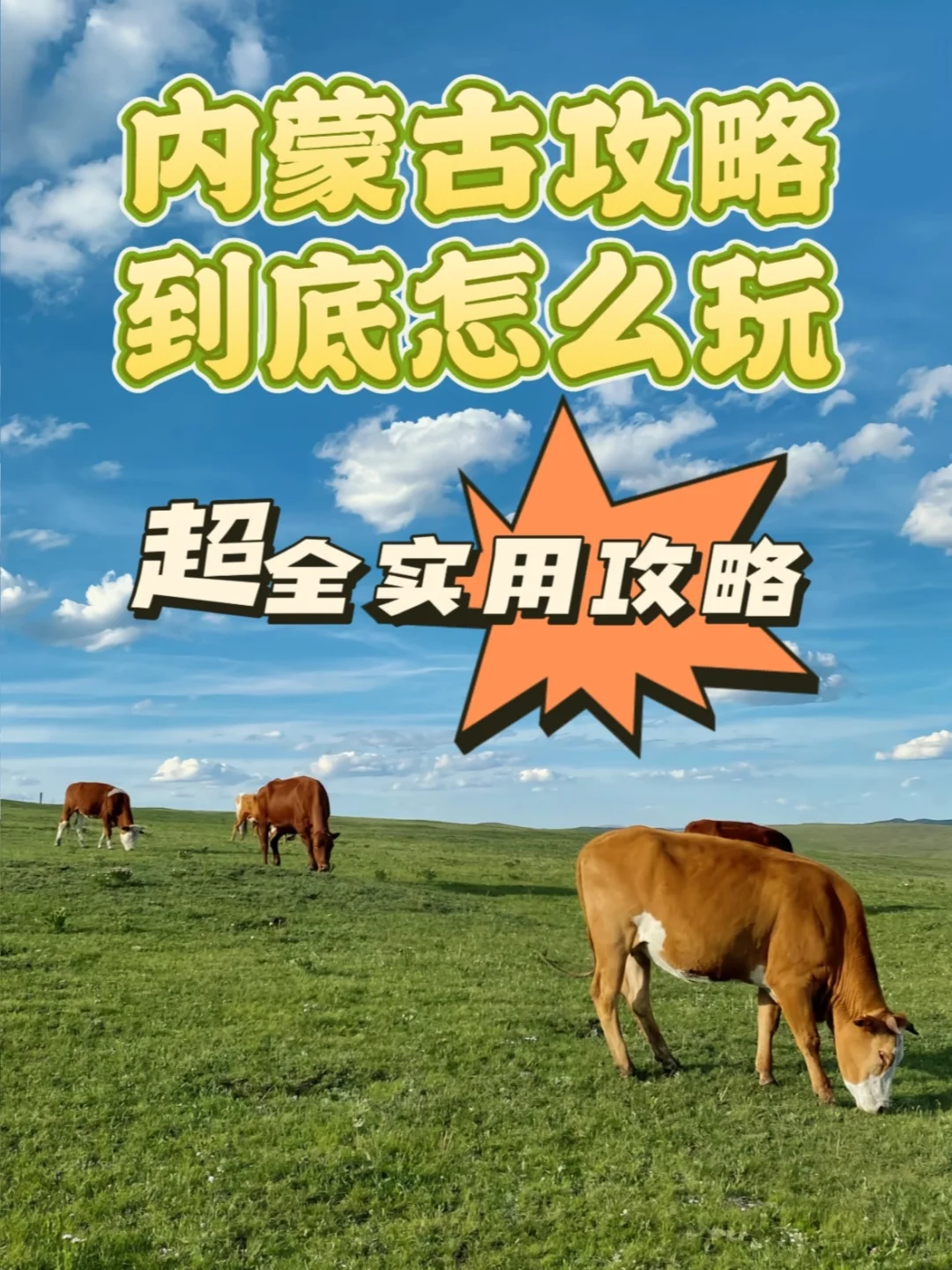 【内蒙古旅游攻略】7天玩转大草原？