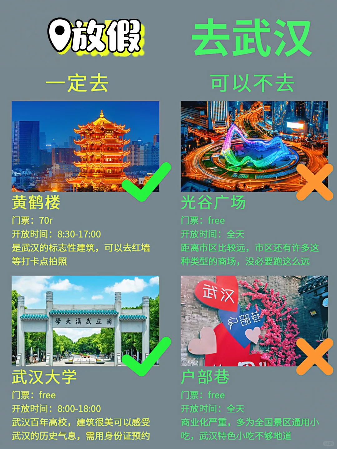 暑期武汉旅游不踩雷🚕本地人做的旅游攻略