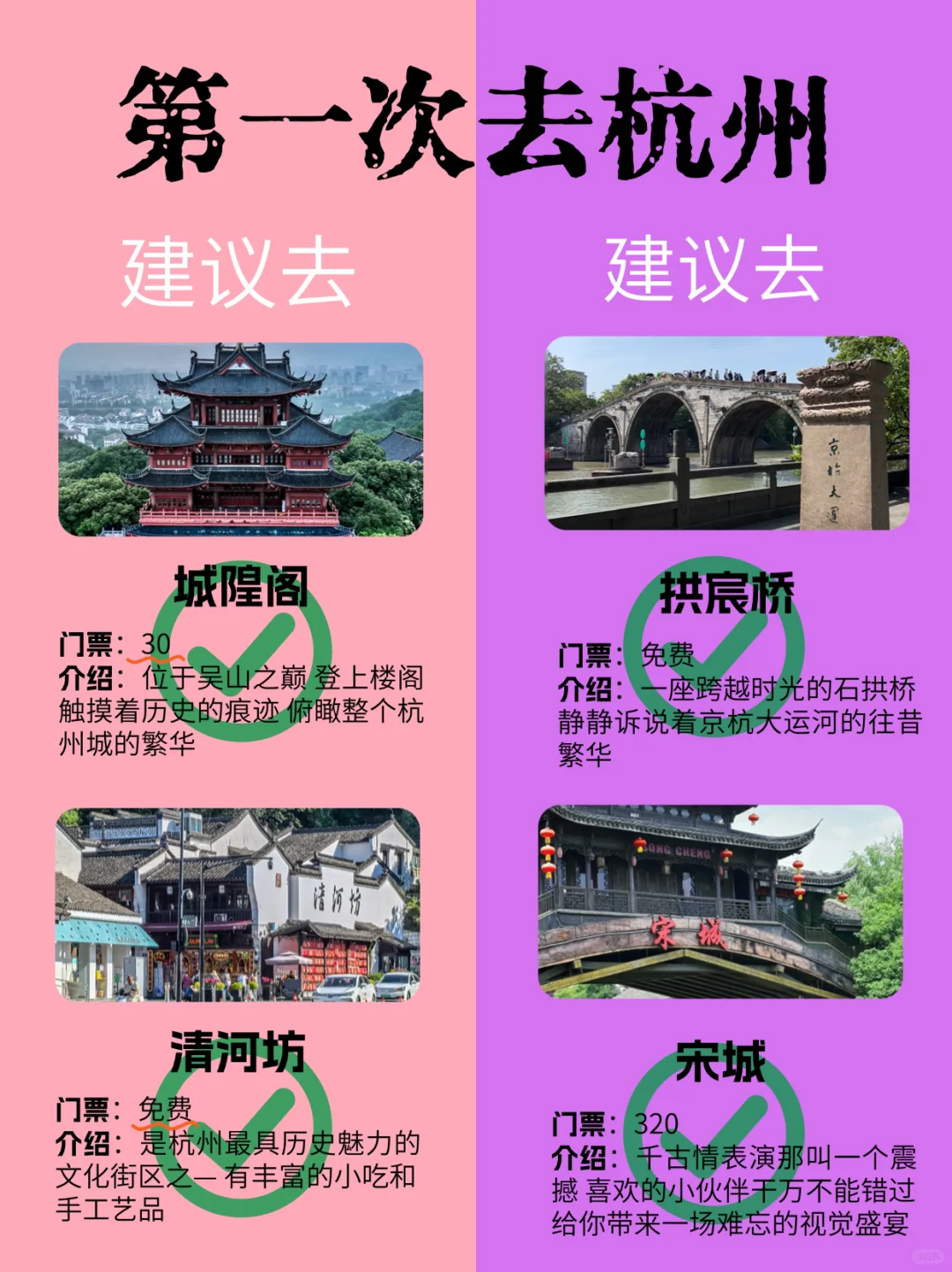 6-9月杭州最新旅游攻略！建议去🆚不建议 去