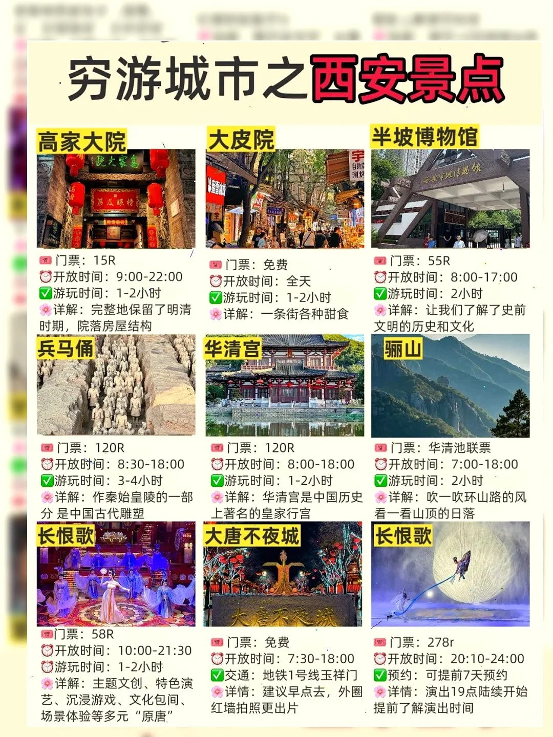 5-6月穷游必去城市😎西安超赞