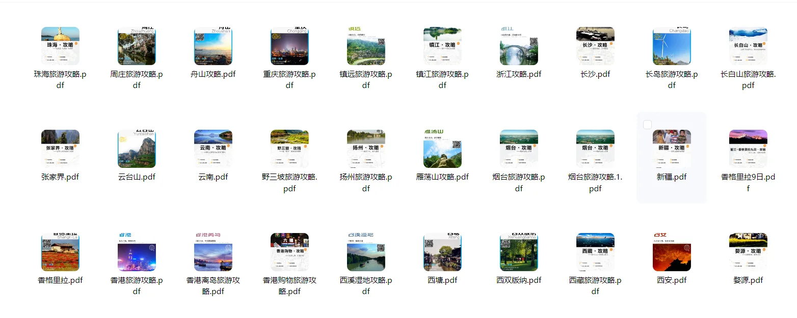 全国旅游攻略合集 超详细！秒变达人！