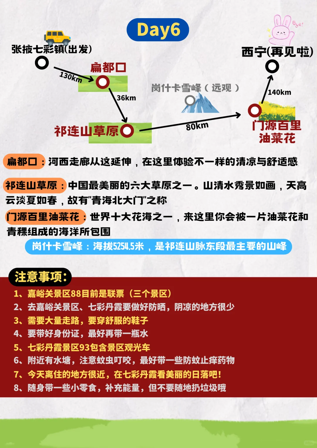 青甘6天5晚保姆级旅游攻略＋旅游穿搭