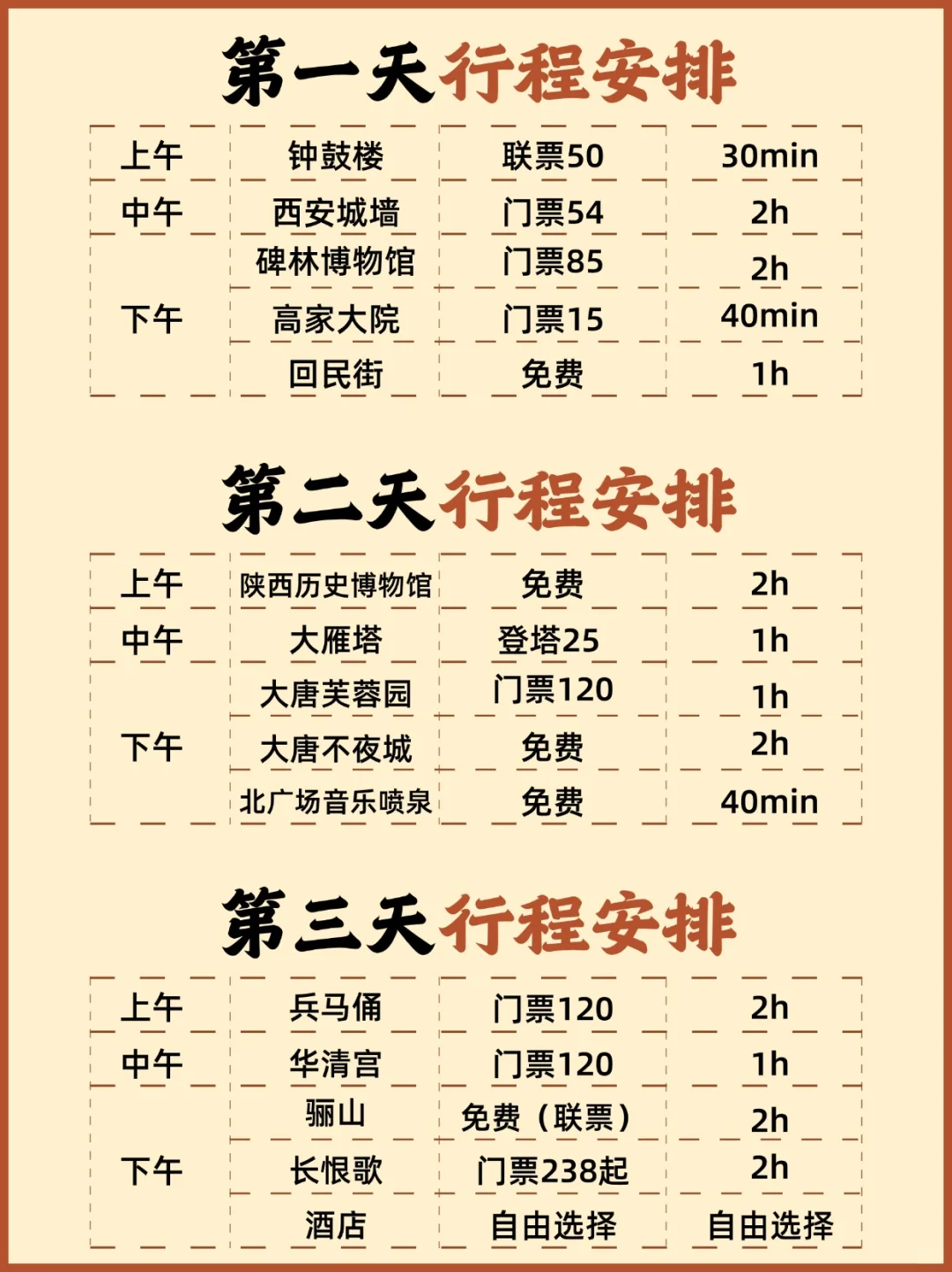 清明节西安3天2晚攻略｜热门景点一网打尽