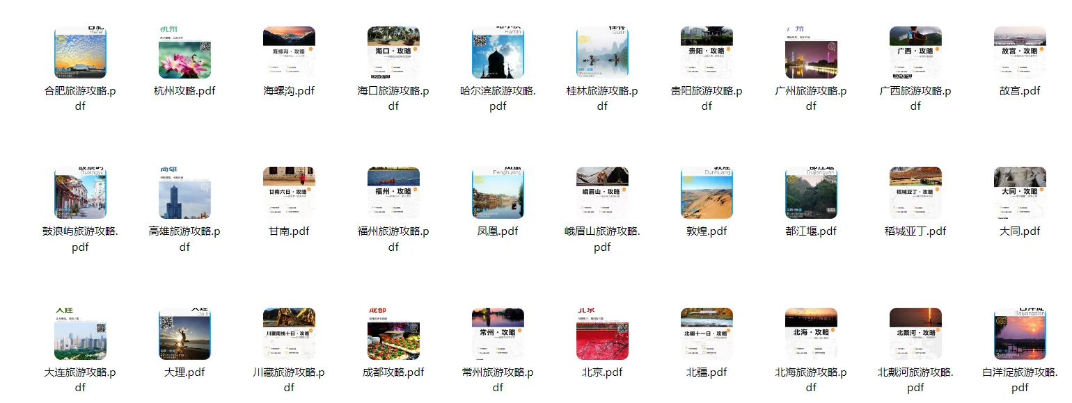 全国旅游攻略合集 超详细！秒变达人！