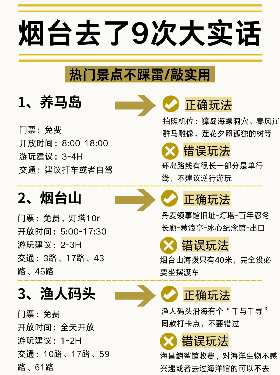 5-6月来烟台的姐妹码住‼️超全旅游攻略