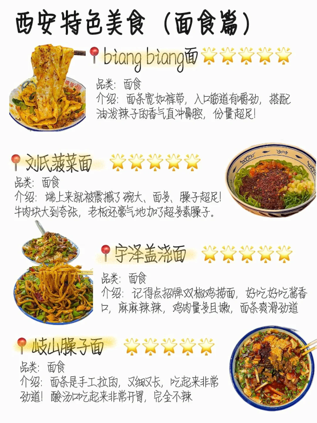 西安旅游美食攻略｜拿走不谢‼️