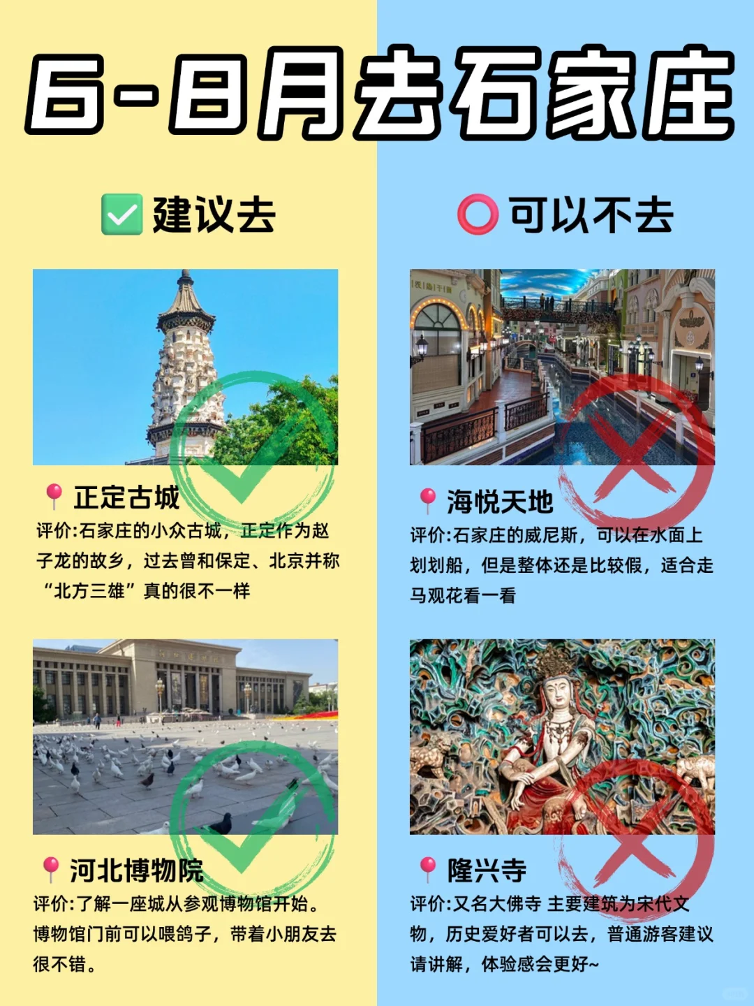 6-8 月石家庄最新攻略!建议去 vs 可以不去