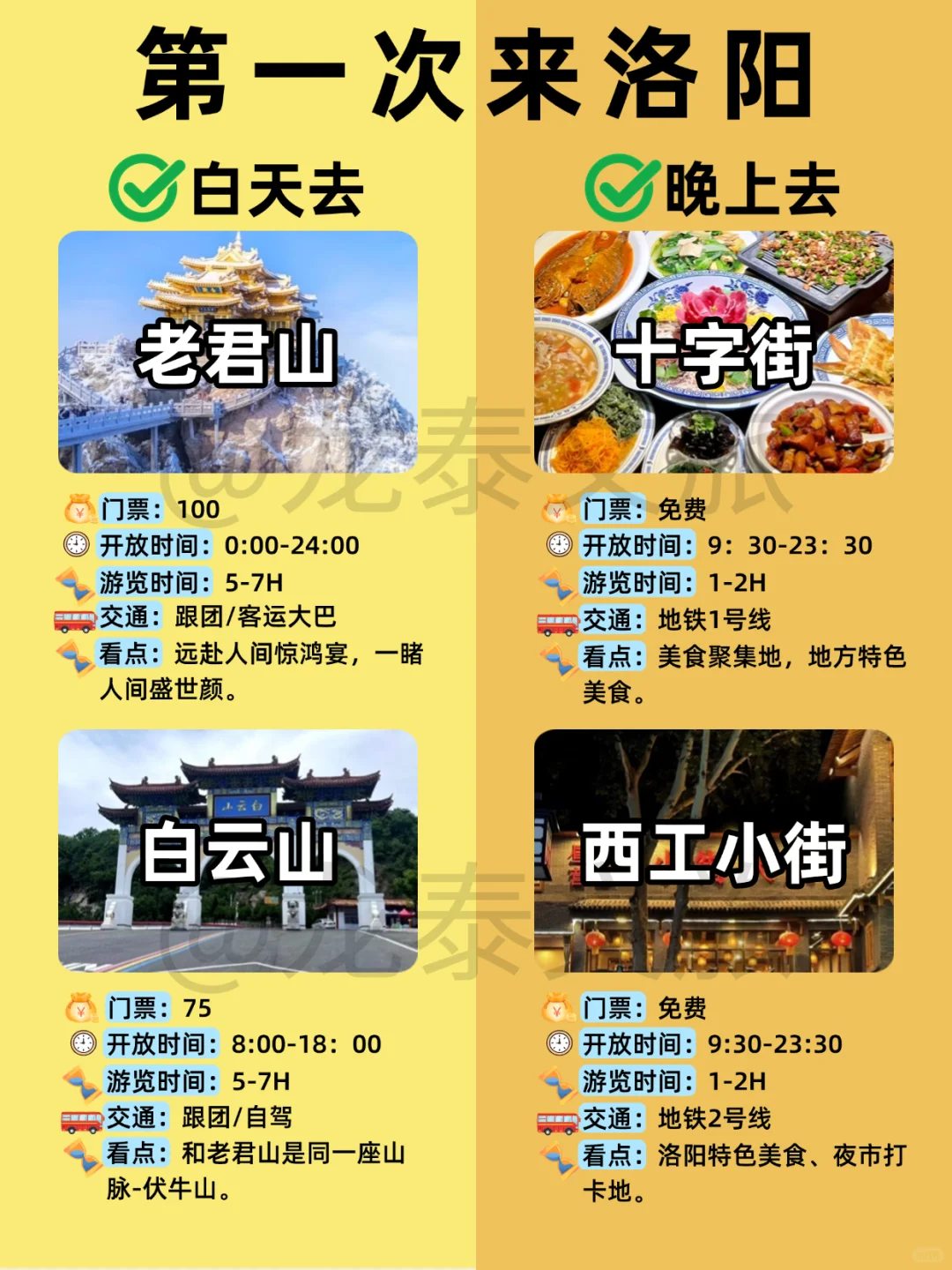 洛阳保姆级旅游攻略,别再做错事情了!