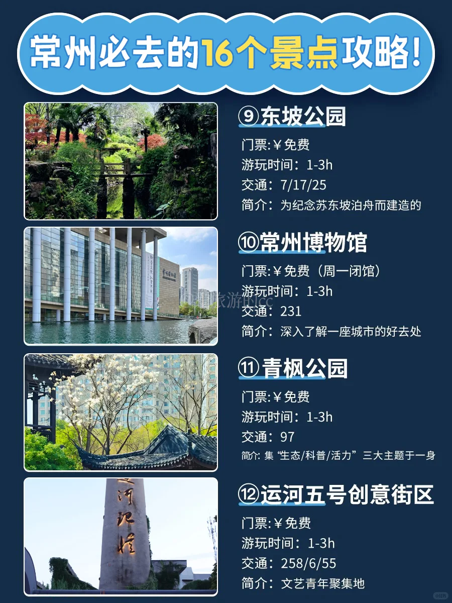 谁说常州贵⁉️这16个必玩景点攻略 直接码住