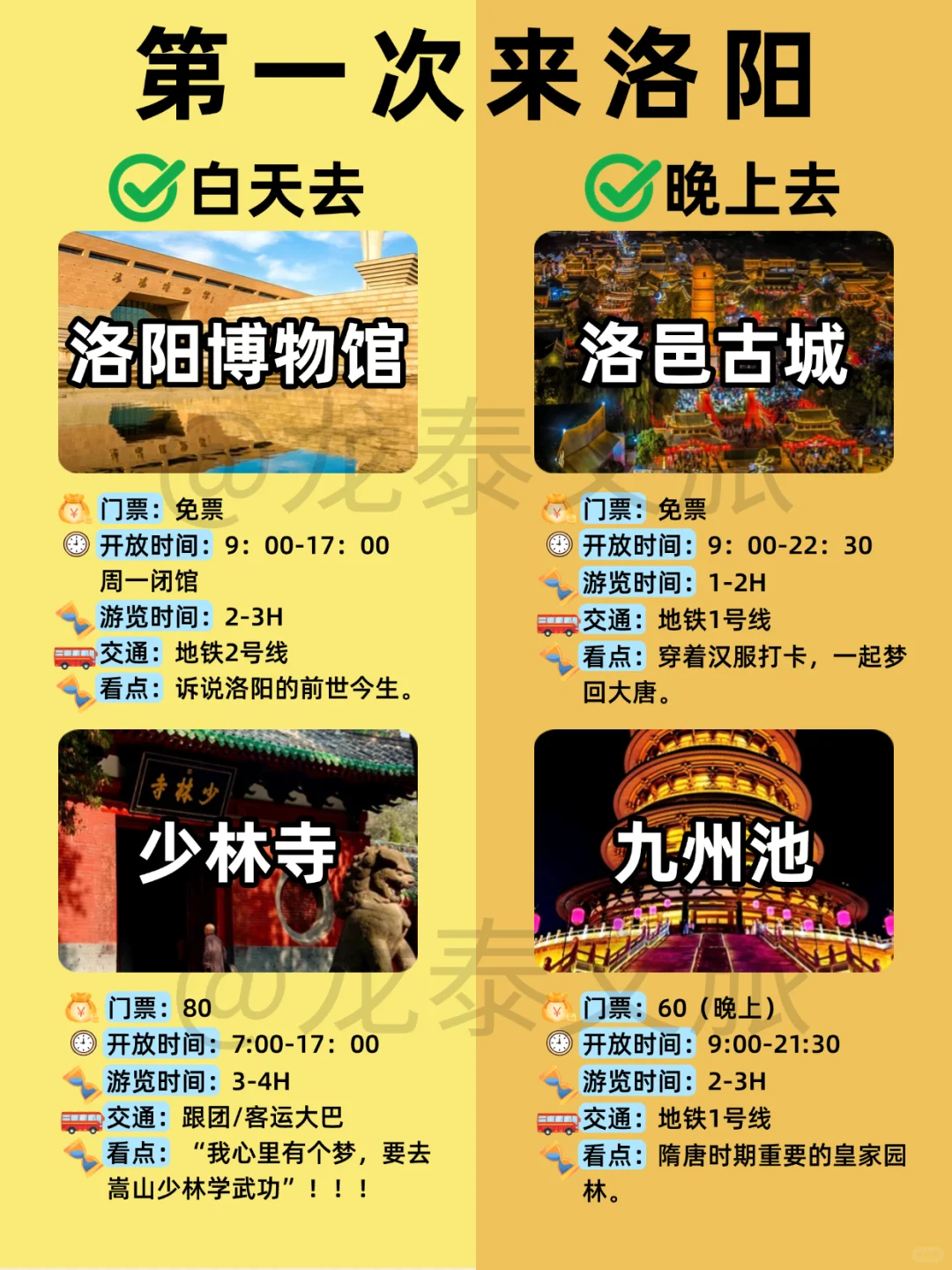 洛阳保姆级旅游攻略,别再做错事情了!