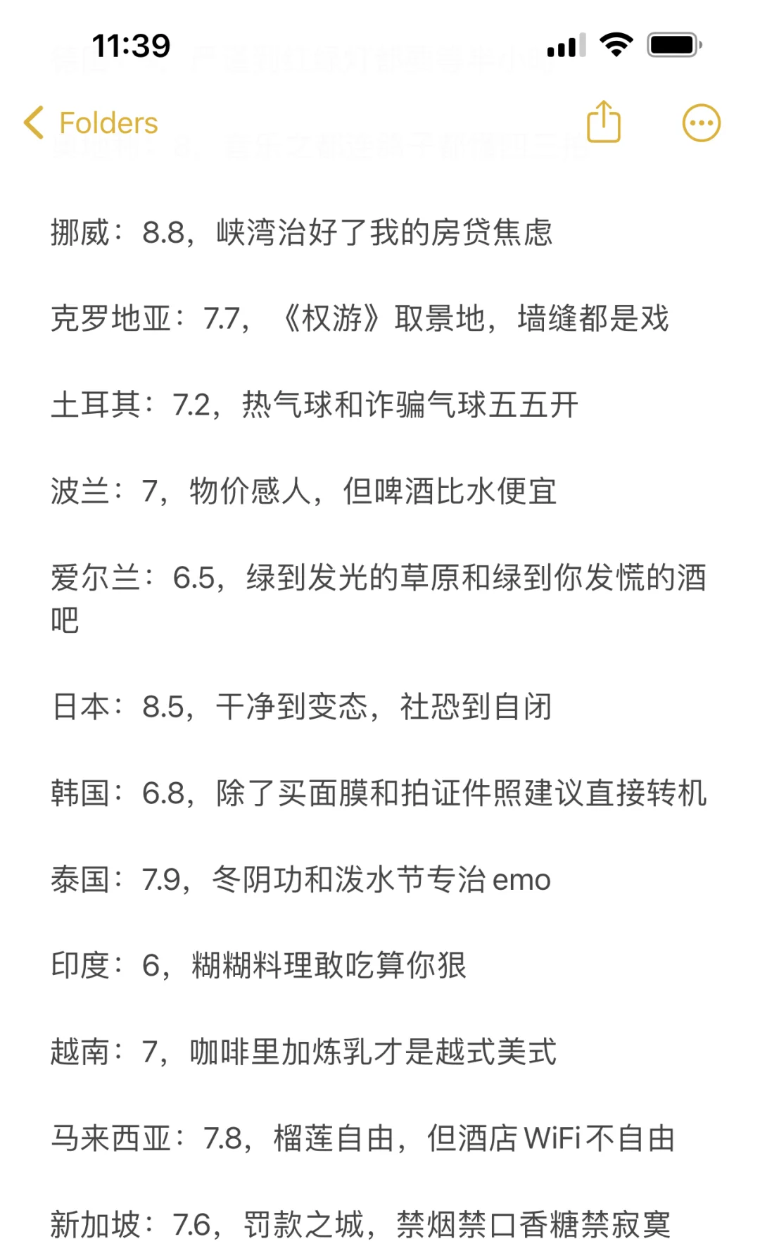 锐评国外旅游体验