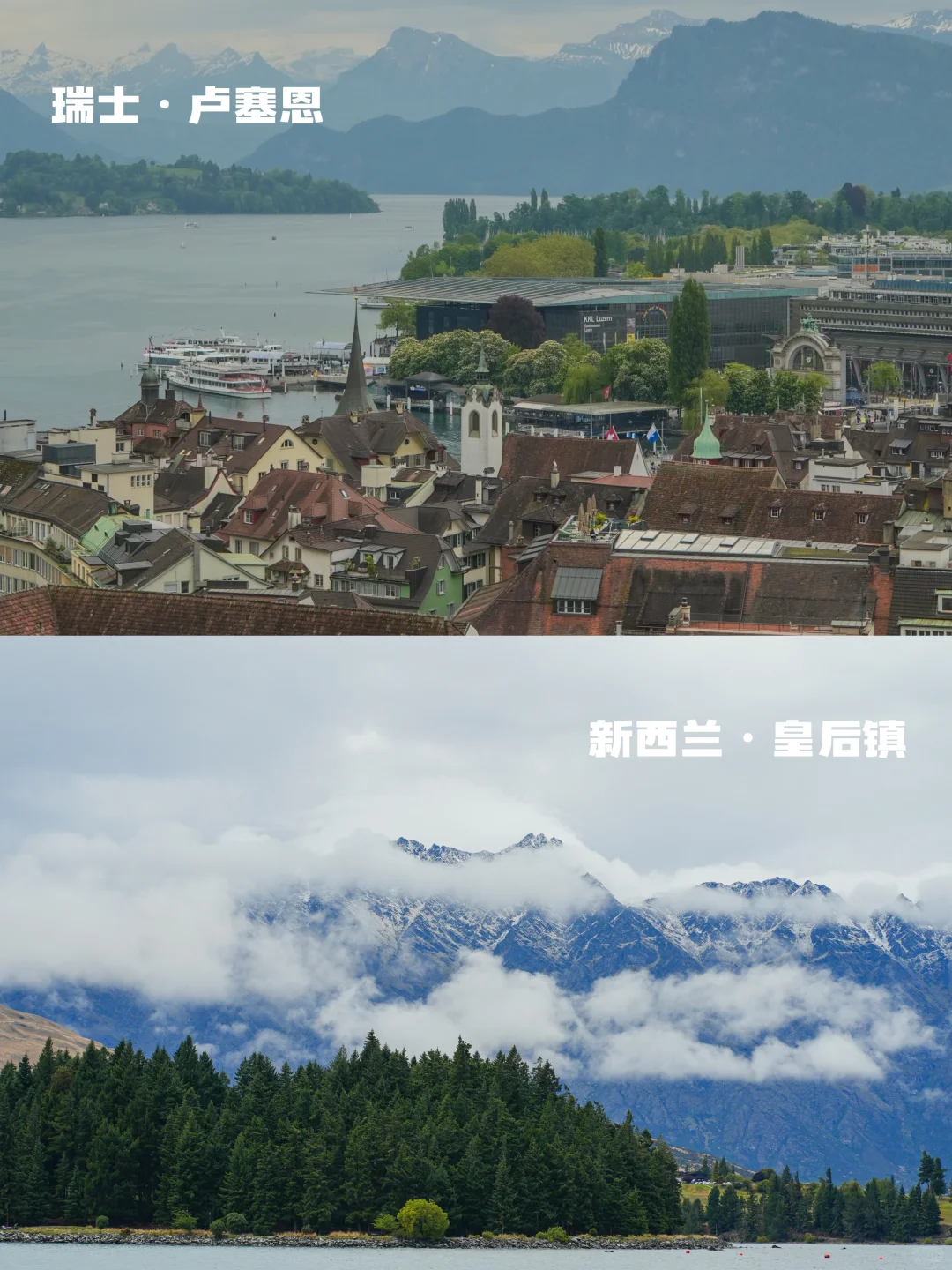 瑞士🆚新西兰实拍对比‼️吃喝玩乐优缺点速看