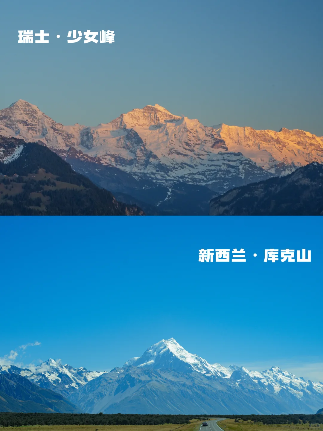 瑞士🆚新西兰实拍对比‼️吃喝玩乐优缺点速看