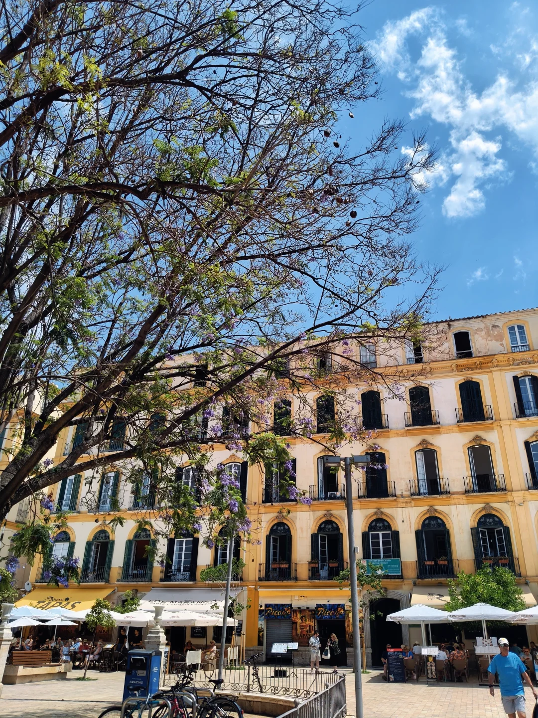 幸福就是–在马拉加的街头拥吻阳光☀️