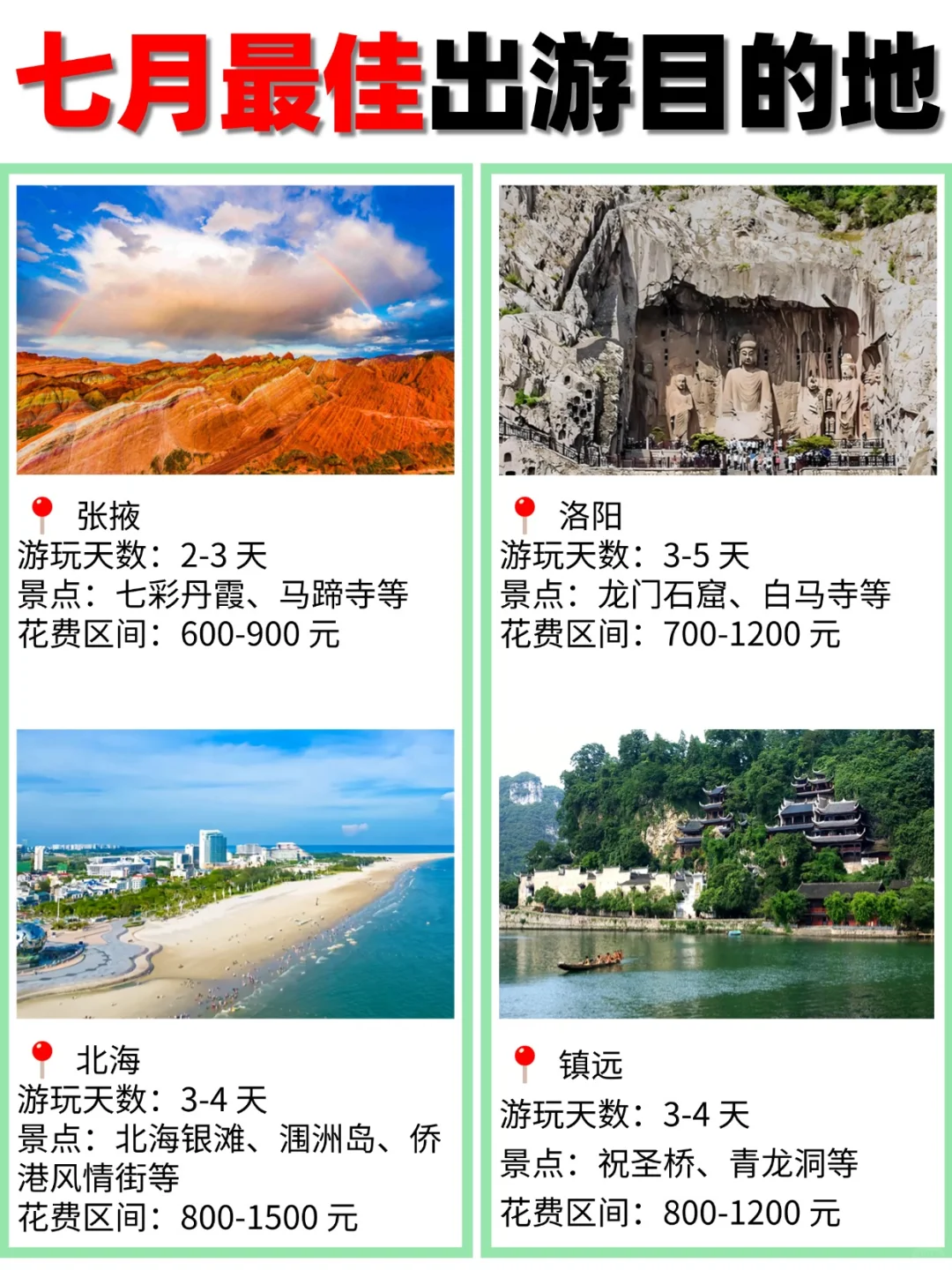 🌿7 月冷门但封神的 30 个小城!