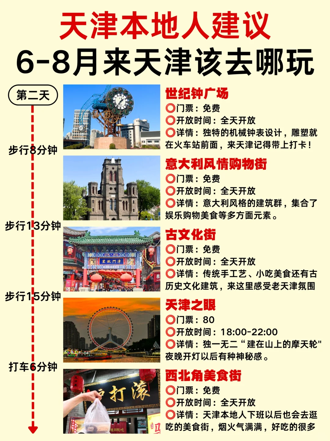 6-8月来天津📍本地人真心建议‼️