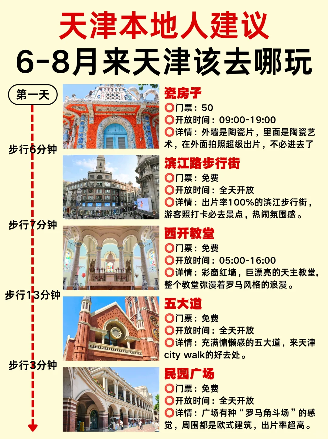 6-8月来天津📍本地人真心建议‼️