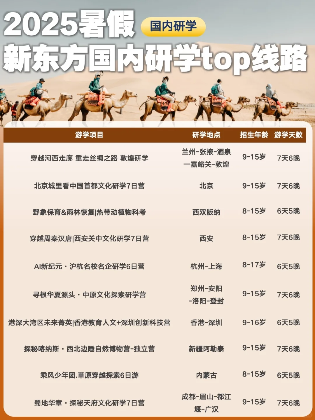 2025新东方暑假🔥国内研学热门路线大揭秘