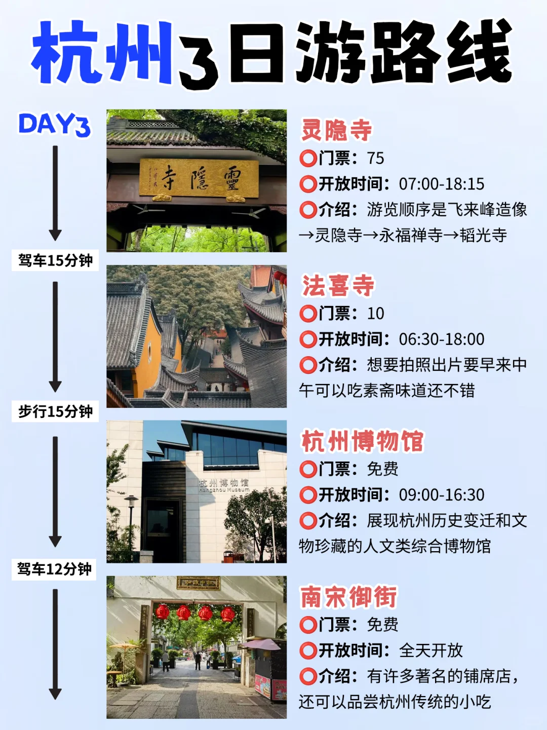 我的天🤦我闺蜜总结的杭州景点也太详细了